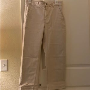 Cream Everlane Pants